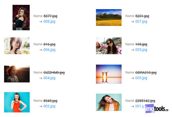 Batch rename your images